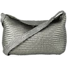 Sac Bandouliere Dragon Diffusion Sac Marta en cuir argenté