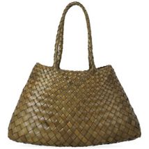 Sac Bandouliere Dragon Diffusion Sac Croce Big en cuir kaki