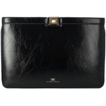 Pochette Elisabetta Franchi Sac à Bolso de mano cuir vegan noir
