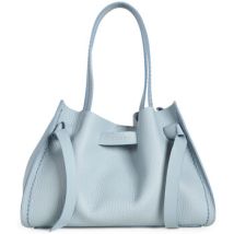 Sac Bandouliere Visonà Borsa a spalla Visonà Vittoria in morbida pelle azzurra