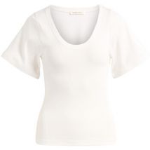 T-shirt By Malene Birger T-Shirt en coton blanc
