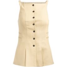 Blouses Ivy & Oak Gilet en lyocell beige
