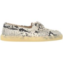 Chaussures bateau Copenhagen Studios Mocassins Copenhagen en cuir crème