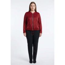 Blouson Ms Mode Bomber Taille 54 / 6XL Rouge