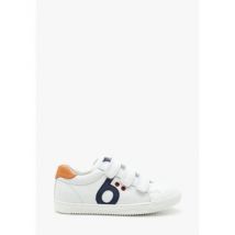 Baskets basses enfant benjie Elm logo Enfant Blanc Bleu