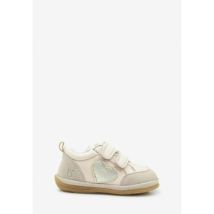 Baskets basses enfant benjie Myrtille cœur Premiers pas Rose Bronze