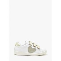 Baskets basses enfant benjie Montreux velcro Enfant Blanc Or