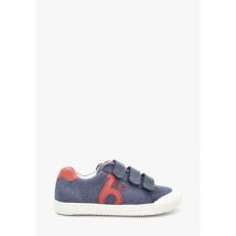 Baskets basses enfant benjie Elm logo Enfant Bleu Recycled canvas