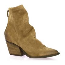 Bottines Mimmu Boots cuir velours tabac