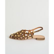 Sandales plates Vincent Vega Sandales femme avec motif bijoux