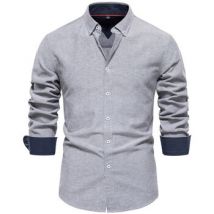Chemise vintacy Chemises manches longues--H-SH700_Grey