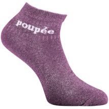 Chaussettes Twinday Paire de chaussettes mi-hautes lurex femme à paillettes Poupée