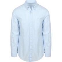 Chemise Mcgregor Chemise Cotton Linen Rayures Bleu Clair