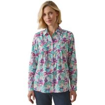 Chemise Daxon by - Chemisier effet plastron manches longues