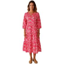 Robes midi Daxon by - Robe longue volantée femme