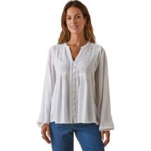 Blouses Daxon by - Blouse en crêpe brodée