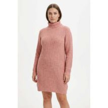 Robe De Facto Pull col roulé Taille 40 / L Rose