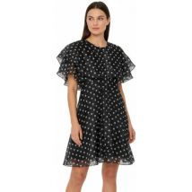 Robe courte Papillonne Robe courte Taille 38 / M Noir