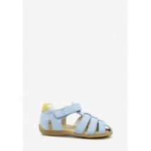 Sandales enfant benjie Muzzano Premiers pas Bleu ciel Jaune