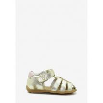 Sandales enfant benjie Muzzano Premiers pas Or Rose