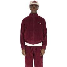 Blouson Hologramme Jacket Streetwear Velvet Burgundy