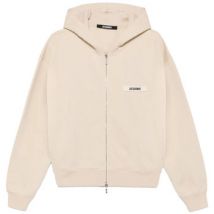 Sweatshirts à capuche Jacquemus Hoodie Gros Grain Zippé Beige
