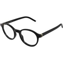 Lunettes de soleil Saint Laurent SL M163 Cadres Optiques, Noir/Transparent, 50 mm