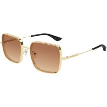 Lunettes de soleil McQ Alexander McQueen AM0564S Lunettes de soleil, Or/Orange, 55 mm