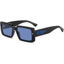 Lunettes de soleil Dsquared ICON 0029/S Lunettes de soleil, Noir/Bleu, 55 mm