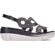 Sandales compensées Wonders d8282 negro