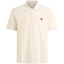 Polo Maison Kitsuné Polo Maison Kitsuné piqué de coton beige