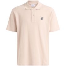 Polo Maison Kitsuné Polo Maison Kitsuné piqué de coton violet poudré