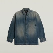 Veste G-Star Raw D23007-E358 BOXY FIT OVERSHIRT-H938 ANTIQUE FADED BLUESCHIST