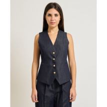 Gilets de costume Yes Zee Gilet femme à 4 boutons