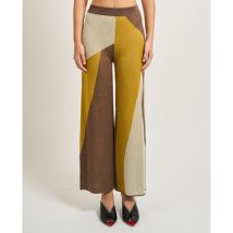 Pantalons large Sette/Mezzo Pantalon femme en blocs de couleur