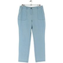 Pantalons droit Boden Pantalon droit en lin bleu