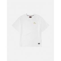 T-shirt Evisu 2EAHTM5TS1183 HT SEAGULL EMB SS TEE-OFF WHITE