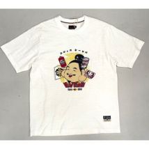T-shirt Evisu 2ESHTM6TS1083 HT GODHEAD PRINTED SS TEE-ECUX ECRU