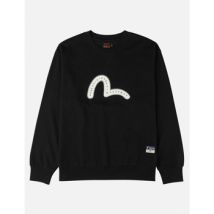 Sweatshirts Evisu 2ESHTM6SW1064 HT SEAGULL EMB SWEATSHIRT-BLKX BLACK