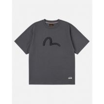 T-shirt Evisu 2ESHTM6TS1088 HT SEAGULL PRINTED SS TEE-CHAX CHARCOAL