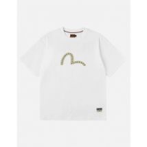 T-shirt Evisu 2ESHTM6TS1088 HT SEAGULL PRINTED SS TEE-WHTO OFF WHITE