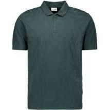 Polo No Excess Half Zip Poloshirt Jacquard Dark Steel