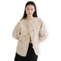 Gilet Mirakaya La Frange Coat - Bege