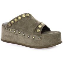 Sandales compensées Mimmu Nu pieds cuir velours