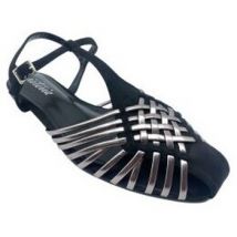 Sandales plates Isteria Zapato señora 1089 negro