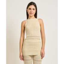 Debardeur Patrizia Pepe Pull en coton crocheté pour femme de