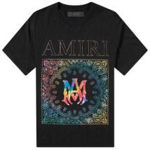 T-shirt Amiri RAINBOW BANDANA TEE BLACK
