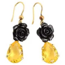 Boucles oreilles Prada Boucles d'oreilles jaunes