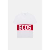 T-shirt enfant Gcds zoujqc585j105_bianco-rosso