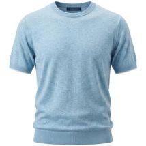 Sweat-shirt Jeordie's 60520 GIRO MM RASATO-411 CELESTE MELANGE